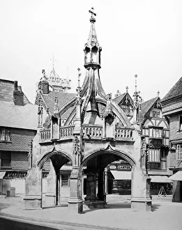 Wilts Prints: Poultry Cross, Salisbury, Victorian period