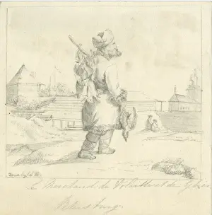 Hares Prints: Poultry and game seller, St Petersburg, Russia