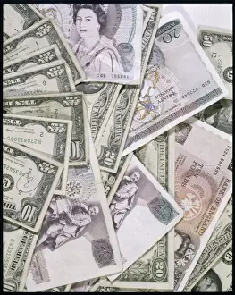 Dollars Prints: Pound and Dollar Notes