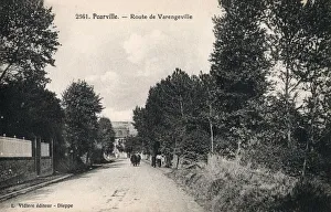 Images Dated 28th October 2019: Pourville-sur-Mer, France - The Road to Varengeville