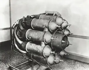 Power Jet W-1 Engine on a Jig
