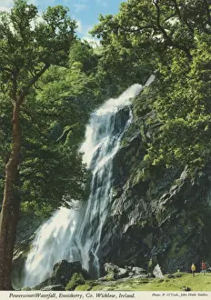 Waterfall Prints: Powerscourt Waterfall, Enniskerry, County Wicklow