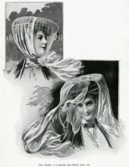 Images Dated 18th October 2019: Practical and efficient motor veils 1905