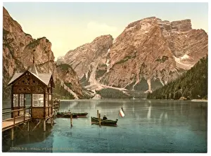 Pragse, Wilsee (i. e. Wildsee), toward Sulden, Tyrol, Austro