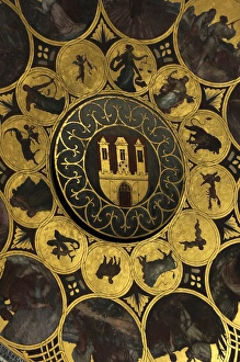 Images Dated 25th September 2012: The Prague Astronomical Clock. The calendar by Czech painter