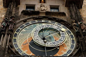 Maths Collection: The Prague Astronomical Clock or Prague Orloj. AStronomical