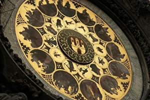 Images Dated 9th June 2012: The Prague Astronomical Clock or Prague Orloj. The calendar