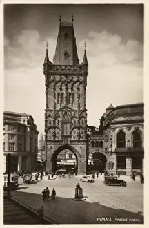 Praha Prints: Prague, Czech Republic - The Powder Tower