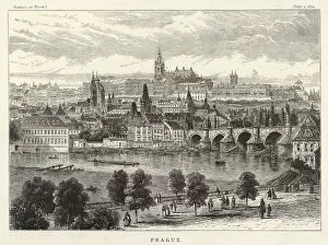 Prague Collection: Prague / General View 1870