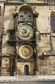 The Prague Orloj, or Astronomical Clock Old Town Hall. Pragu