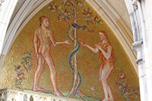 Portal Collection: Prague. St. Vitus Cathedral. The Golden Gate. Mosaic of Ada