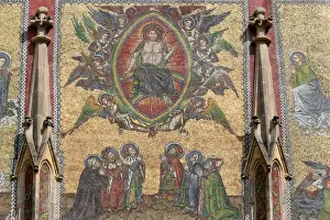 Prague. St. Vitus Cathedral. The Golden Gate. Mosaic of