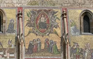 Images Dated 11th June 2012: Prague. St. Vitus Cathedral. The Golden Gate. Mosaic of the