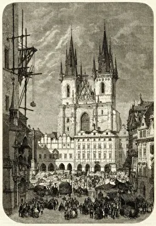 Prague Gallery: Prague / Tyn Church 1859