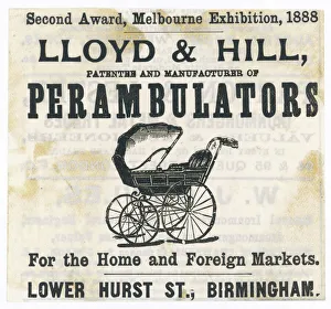 Prams Gallery: Pram Advert C1888