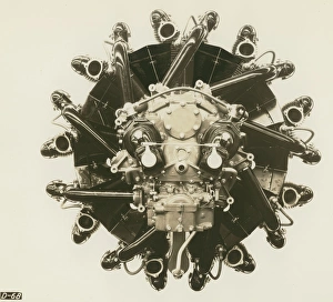 Radial Gallery: Pratt & Whitney R-1340 Wasp radial, rear view