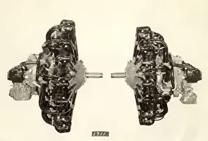 Pratt & Whitney R-1340 Wasp radial, side view