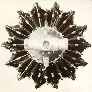 Pratt & Whitney R-1830 Twin Wasp radial, front view