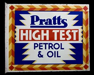 Automobilia Prints: Pratts High Test Petrol & Oil