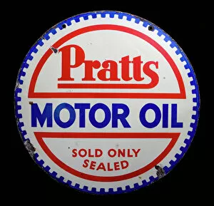 Enamel Gallery: Pratts Motor Oil