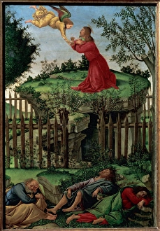 Agony Collection: Prayer of the Garden (1498-1500) by Sandro Botticelli (1445