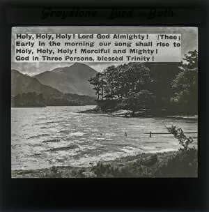 Images Dated 20th May 2019: Prayer Lantern Slide and Lake - By Graystone Bird, Bath