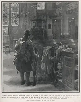 Trenches Prints: Prayer before returning to the Front