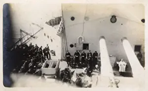 Praying Prints: Prayers aboard HMS Marlborough, Iron Duke-class battleship