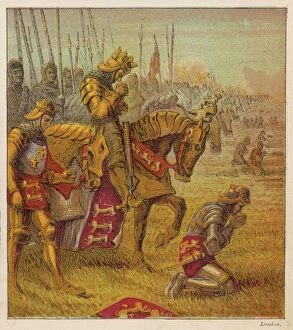 Battle Field Gallery: Praying before Agincourt