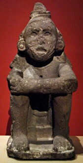 Pre-Columbian Art. Aztec. Mexico. Seated Deity (Macuilxochit