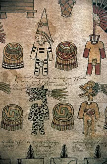 Codex Collection: Pre-Columbian Art. Aztec period. Mexico. Collecting taxes. C