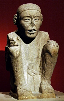Images Dated 31st May 2008: Pre-Columbian art. Aztec. Standard Bearer. 15thearly 16th c