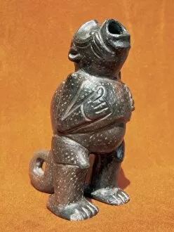Peru Gallery: Pre-Columbian Art. Inca. Chavin culture. Anthropomorphic cer