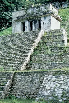 Maya Prints: Pre-Columbian Art. Maya. Temple of Bonampak. Mexico