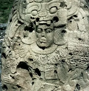 Maya Prints: Pre-Columbian Art. Maya. Tikal. Relief of the North Acropolis