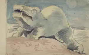 Pre Historic Prints: Pre-historic creature by Benjamin Hawkins