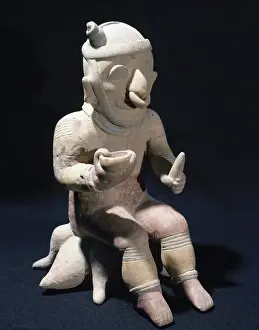 Ceramics Prints: Pre-Incan. Jama-Coaque Culture. 500 BC-1531 AD. From Ecuador