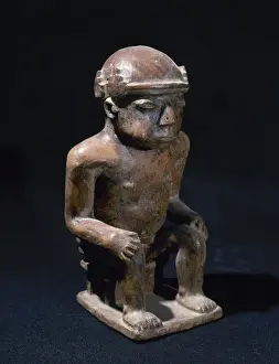 Coca Prints: Pre-Incan. Negative Carchi culture. 850-1500 AD. Coquero