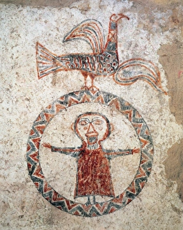 Pre Romanesque art. Spain. 10th Century. Prayerful. Church o Pre Romanesque art. Spain. 10th Century. Prayerful. Church o