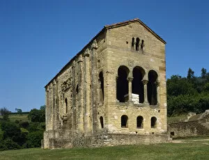 Pre-Romanesque Asturian architecture. Spain. Church of St Ma