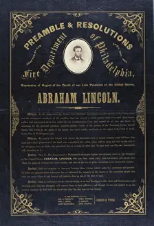 Expressive Prints: Preamble & resolutions adopted by the Fire Department of Phi