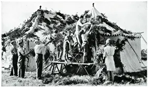 Precaution Prints: Precautionary camouflaging of tents, September 1939