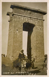 Images Dated 11th May 2018: Precinct of Montu gate, Karnak temple, Luxor, Egypt