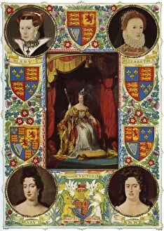 Images Dated 6th June 2011: Predecessors of Queen Elizabeth II crowned at Westminster