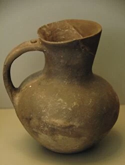 Millennium Collection: Prehistoric Art. Early Bronze Age. Handmade Jar of clay with