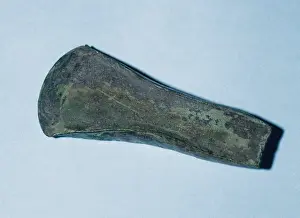 Axes Prints: Prehistoric. Bronze Age. Santa Maria de Besora flat ax. From
