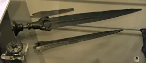 Finland Prints: Prehistory. Bronze Age. bronze weapons, found in Finland. Na