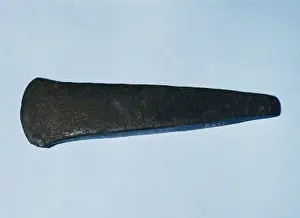 Prehistory. Bronze Age. Colsacabra flat ax. Osona, Catalonia