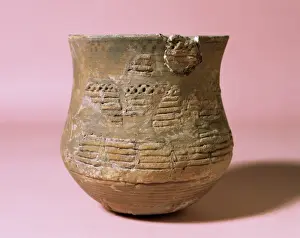 Ceramics Prints: Prehistory. Bronze Age. Vessel. Bell Beaker. From Aiguafreda