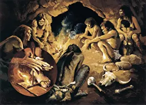 Childish Prints: Prehistory. Upper Paleolithic. Cromagnon men
